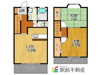 エムコーポE(2LDK/1階)の間取り写真