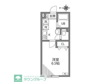 ピュア江古田(1K/4階)の間取り写真