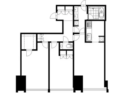 ラ・トゥール新宿グランド(2LDK/16階)の間取り写真