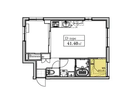 ASTILE高田馬場(1LDK/4階)の間取り写真