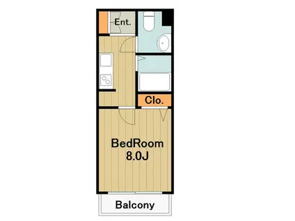 センティオ橋本(1K/3階)の間取り写真