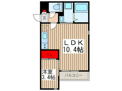 GRANDTIC 蓮田(1LDK/1階)の間取り写真