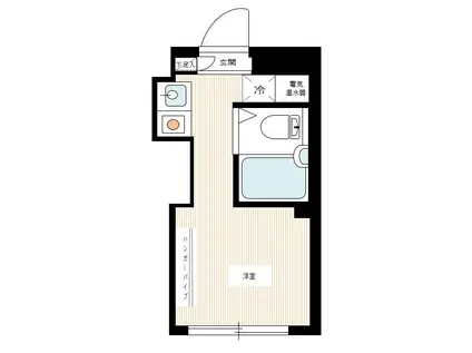 プラチナフォルム大森ノースII(ワンルーム/3階)の間取り写真