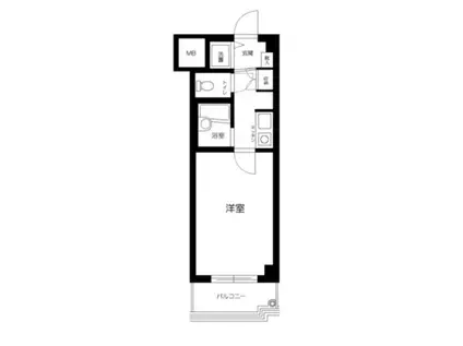 菱和パレス立教大学前国際ハイム(1K/1階)の間取り写真