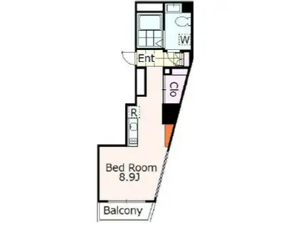 OZIO常盤台(ワンルーム/6階)の間取り写真