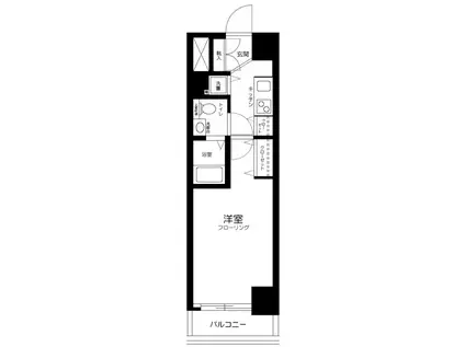 ジュエル荻窪(1K/3階)の間取り写真