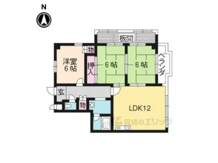 VILLA VIZCAYA(3LDK/6階)の間取り写真