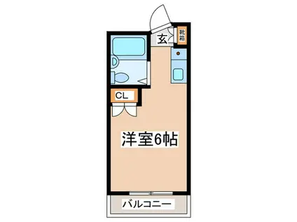 グランラパン(ワンルーム/4階)の間取り写真