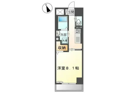 レジデンスアイリス医大南(1K/5階)の間取り写真