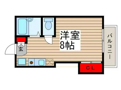 スターハイム幕張(ワンルーム/3階)の間取り写真