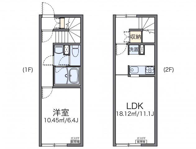 レオネクストステラ(1LDK/1階)の間取り写真