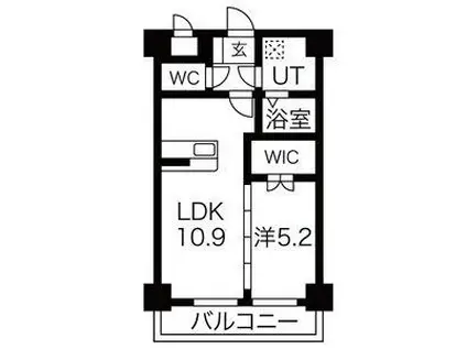 ソレイユ・ルヴァン(1LDK/2階)の間取り写真