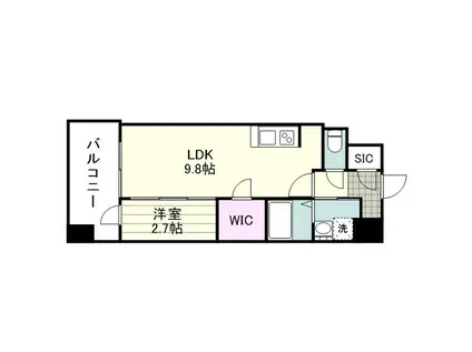 SーRESIDENCE 小川町(1LDK/3階)の間取り写真