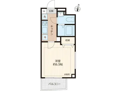 ピアコートTM上石神井 弐番館(1K/1階)の間取り写真