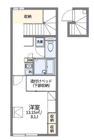 レオパレスK&S(1K/2階)の間取り写真