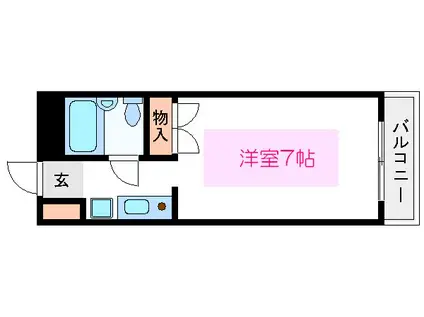 小林ビル(ワンルーム/3階)の間取り写真