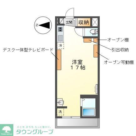 ミスティおいせ(ワンルーム/3階)の間取り写真
