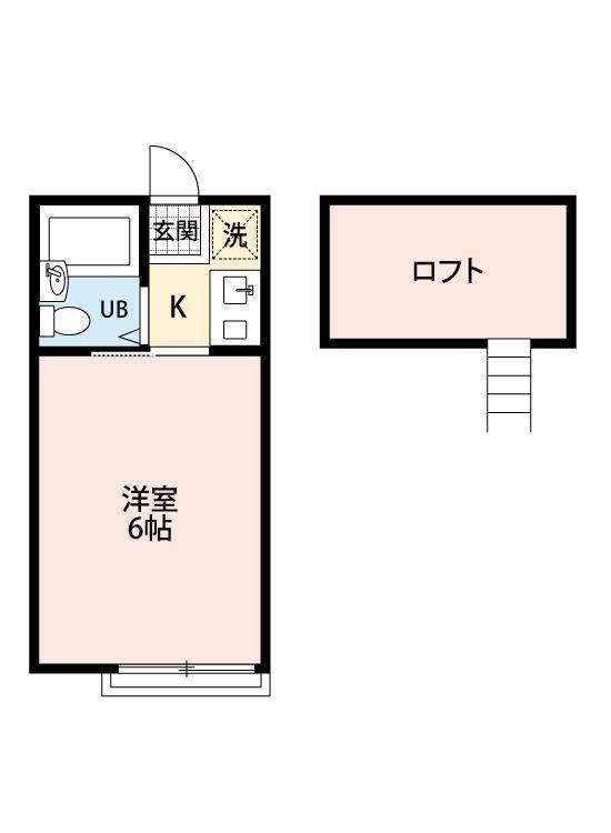 アイザック(1K/1階)の間取り写真