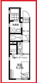 エフケーエトワール(1K/3階)の間取り写真