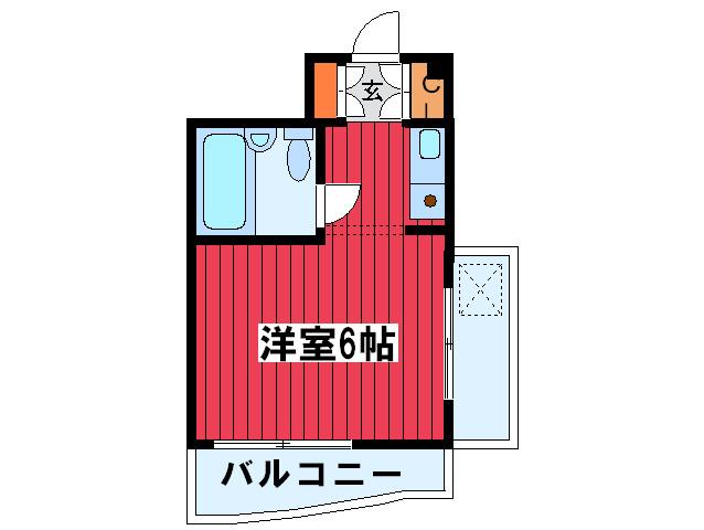 ジュヒロプラザ赤羽(ワンルーム/10階)の間取り写真