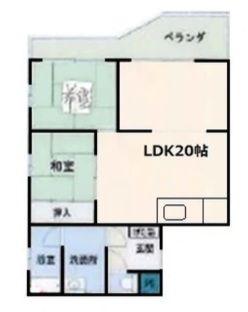 高岡ステンドハウス(2LDK/5階)の間取り写真