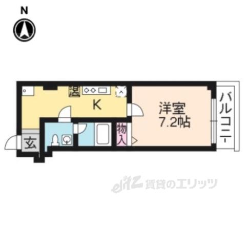 ルポゼ綾大宮(1K/11階)の間取り写真