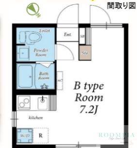 CLUB FLAT SHIMOUMA(ワンルーム/1階)の間取り写真