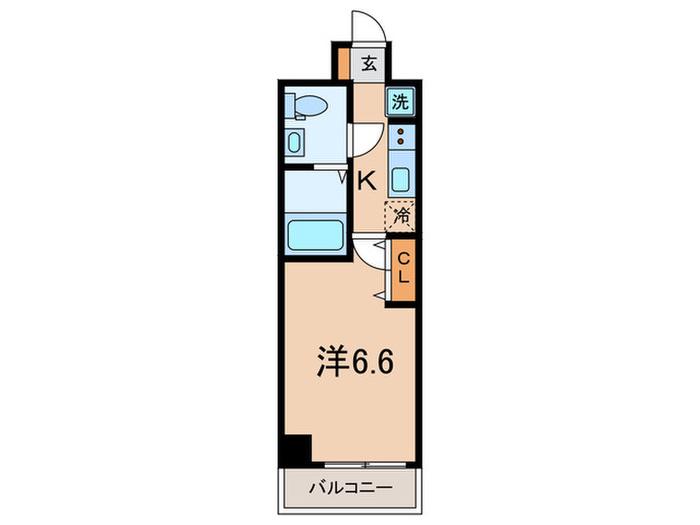 フロンティアコンフォート鶴見市場(1K/9階)の間取り写真