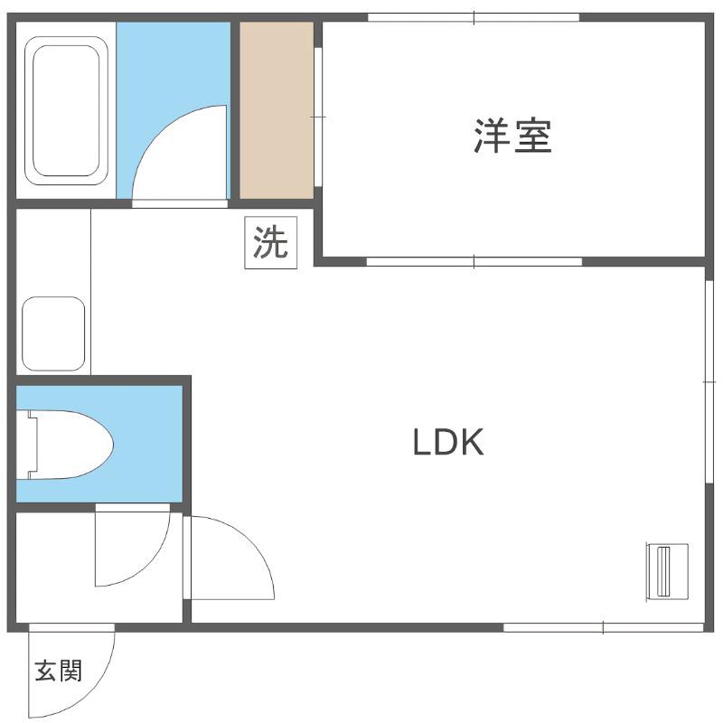 プライムハウスひばりが丘(1LDK/3階)の間取り写真