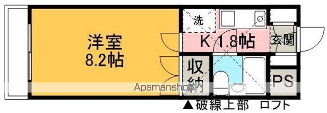 エスポワール(1K/2階)の間取り写真