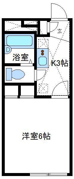 レオパレスコートアベIII(1K/2階)の間取り写真