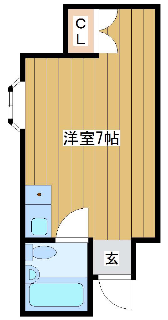 モアライフ(ワンルーム/3階)の間取り写真