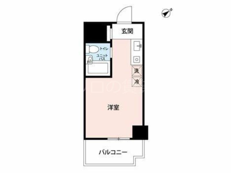 ドエルイン大井町(ワンルーム/4階)の間取り写真