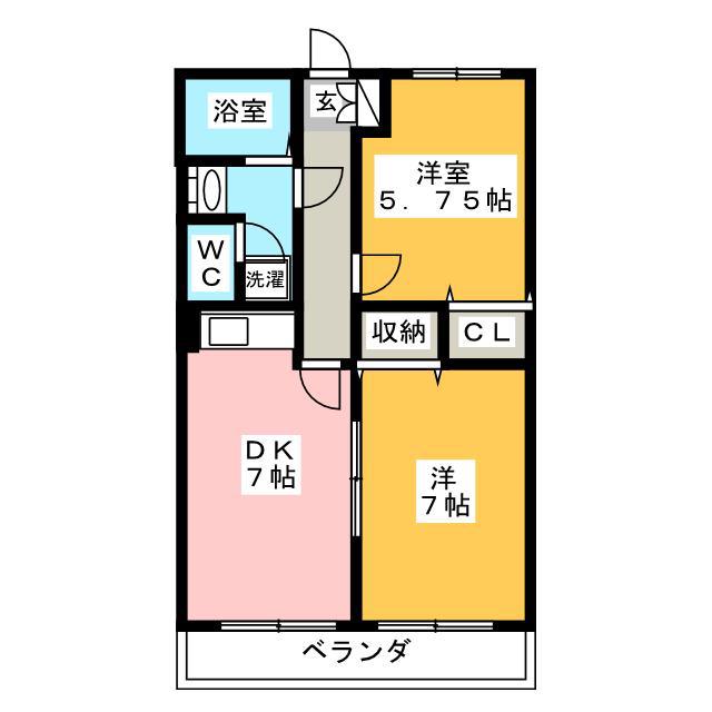 ＪＲ京浜東北線 川口駅 徒歩12分 2階建 築27年(2DK/2階)の間取り写真