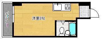 片野三番館(ワンルーム/5階)の間取り写真