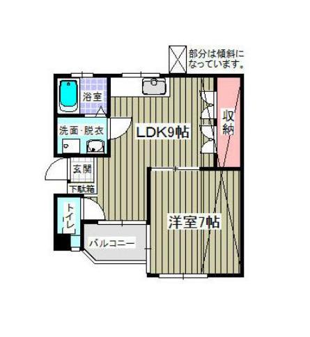 SAKURA CORPO(1LDK/3階)の間取り写真