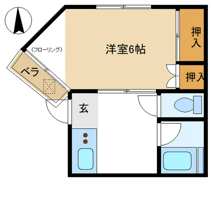 藤田マンション 2階階 間取り