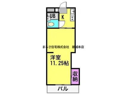 ステーションコーポ(1K/3階)の間取り写真