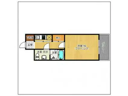 エステート・モア・大濠V(1K/3階)の間取り写真