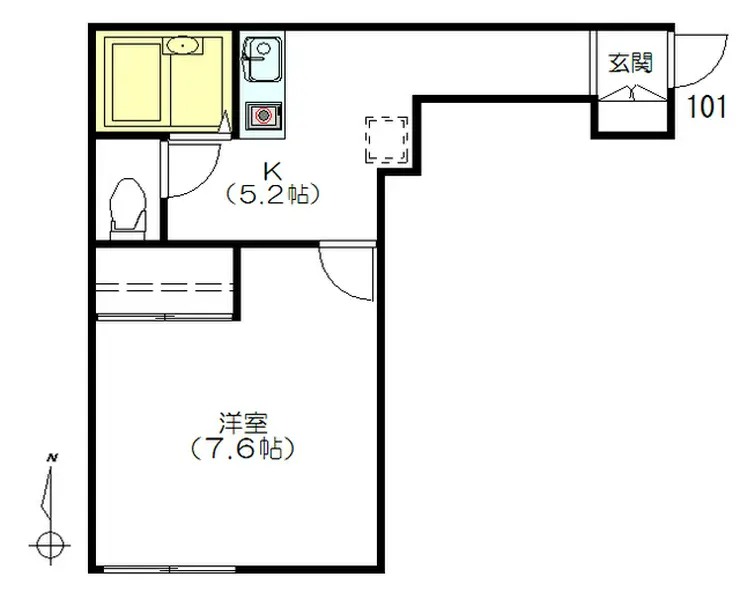 モンターニュ 1階階 間取り