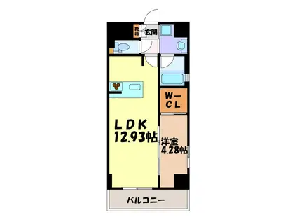 KAYA KIKUI(1LDK/3階)の間取り写真