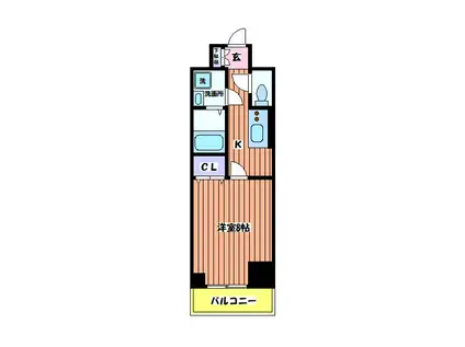 TOKIO国立タワー(1K/11階)の間取り写真