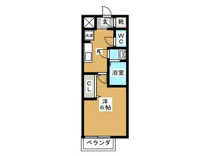 LIME RESIDENCE MINAMI GYOTOKU(1K/4階)の間取り写真