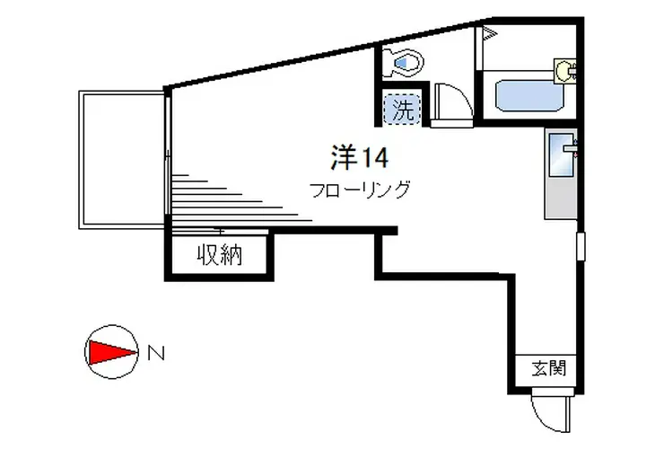 プリザントセキネ 2階階 間取り