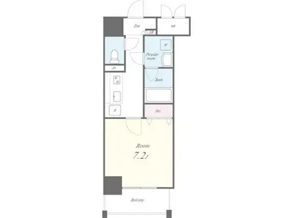 ベル・リトモ(1K/3階)の間取り写真