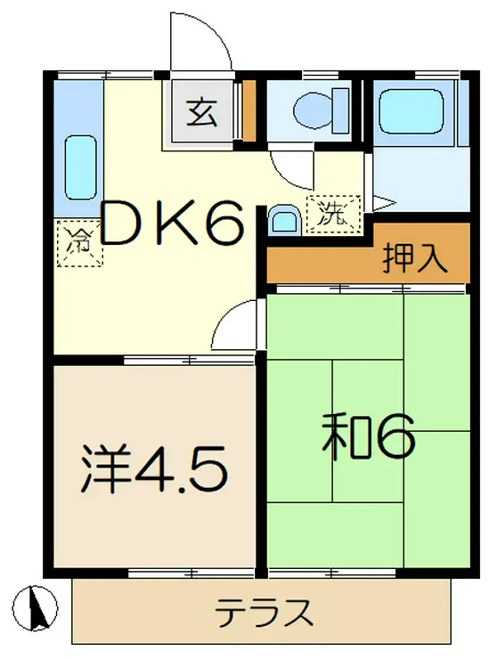泉ハイツ 1階階 間取り