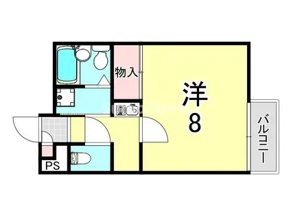 レオパレス曙(1K/2階)の間取り写真