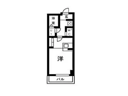 第2岐阜県ビル(1K/8階)の間取り写真
