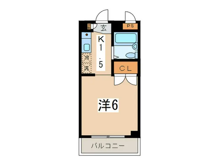 ハイライフ白楽 3階階 間取り