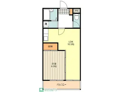 ヴェルテ東青梅(2DK/2階)の間取り写真